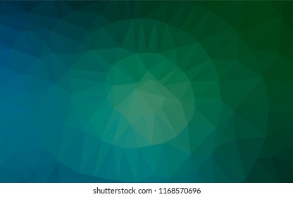 Dark Blue, Green vector blurry hexagon texture. A sample with polygonal shapes. A completely new design for your business.