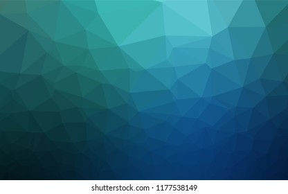 Dark Blue, Green vector blurry hexagon texture. Modern geometrical abstract illustration with gradient. The elegant pattern can be used as part of a brand book.