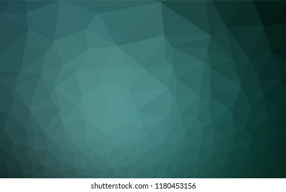 Dark Blue, Green vector blurry hexagon texture. Colorful abstract illustration with gradient. A completely new design for your business.