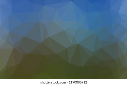 Dark Blue, Green vector blurry hexagon template. Brand new colored illustration in blurry style with gradient. The textured pattern can be used for background.