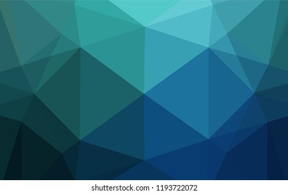 Dark Blue, Green vector blurry hexagon template. An elegant bright illustration with gradient. The completely new template can be used for your brand book.
