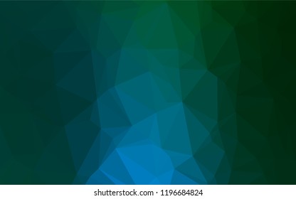 Dark Blue, Green vector blurry hexagon template. A completely new color illustration in a vague style. The elegant pattern can be used as part of a brand book.