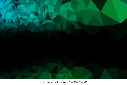 Dark Blue, Green vector blurry hexagon texture. Shining colored illustration in a Brand new style. Brand new design for your business.