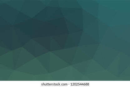 Dark Blue, Green vector blurry hexagon template. Glitter abstract illustration with an elegant design. A new texture for your design.