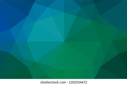 Dark Blue, Green vector blurry hexagon texture. Colorful illustration in abstract style with gradient. The elegant pattern can be used as part of a brand book.
