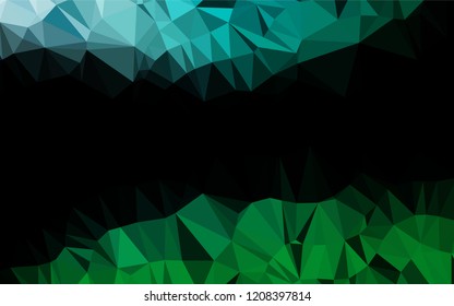 Dark Blue, Green vector blurry hexagon texture. Modern geometrical abstract illustration with gradient. Brand new design for your business.