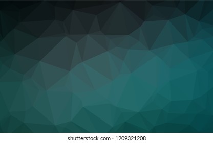 Dark Blue, Green vector blurry hexagon pattern. Colorful illustration in abstract style with gradient. The completely new template can be used for your brand book.