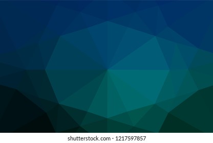 Dark Blue, Green vector blurry hexagon template. Shining colored illustration in a Brand new style. A completely new template for your business design.