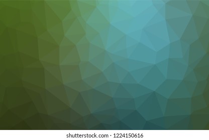 Dark Blue, Green vector blurry hexagon texture. Colorful illustration in abstract style with gradient. A new texture for your design.