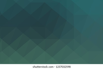 Dark Blue, Green vector blurry triangle pattern. A sample with polygonal shapes. Completely new design for your business.