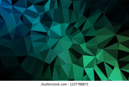 Dark Blue, Green vector blurry hexagon texture. An elegant bright illustration with gradient. The template can be used as a background for cell phones.