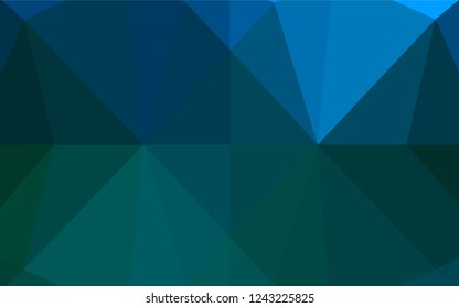 Dark Blue, Green vector blurry hexagon texture. A completely new color illustration in a vague style. Brand new style for your business design.