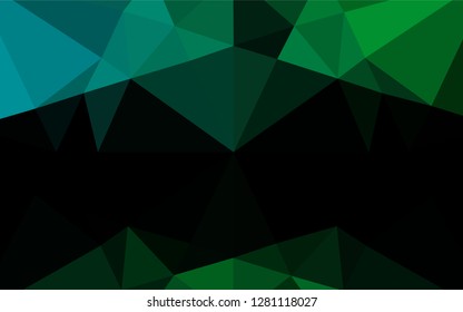Dark Blue, Green vector blurry hexagon texture. Glitter abstract illustration with an elegant design. A new texture for your design.