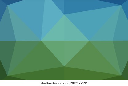 Dark Blue, Green vector blurry hexagon template. An elegant bright illustration with gradient. A new texture for your design.