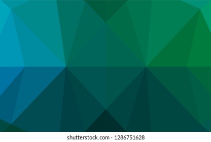 Dark Blue, Green vector blurry hexagon texture. A vague abstract illustration with gradient. The textured pattern can be used for background.