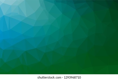 Dark Blue, Green vector blurry hexagon pattern. A completely new color illustration in a vague style. A new texture for your design.