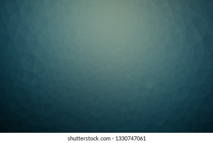 Dark Blue, Green vector blurry triangle pattern. Colorful illustration in abstract style with gradient. Brand new style for your business design.