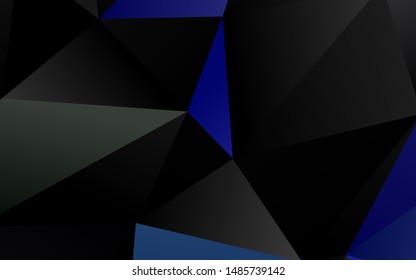 Dark Blue, Green vector blurry triangle texture. A vague abstract illustration with gradient. New texture for your design.
