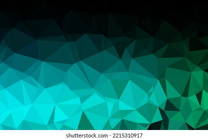 Dark Blue, Green vector blurry triangle texture. An elegant bright illustration with gradient. The best triangular design for your business.