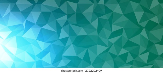Dark Blue, Green vector blurry triangle texture. Triangular geometric sample with gradient.  Triangular pattern for your business design.