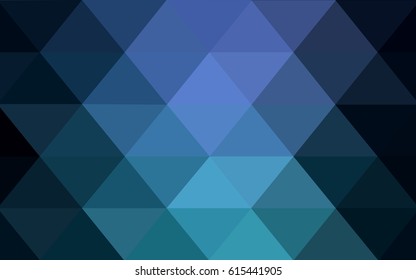 Dark Blue, Green vector blurry triangle background design. Geometric background in Origami style with gradient. 