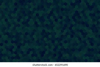 Dark Blue, Green vector blurry hexagon background design. Geometric background in Origami style with gradient. 