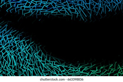 Dark Blue, Green vector blurry rectangular background. Geometric background in square style with gradient. The pattern can be used for brand-new background.