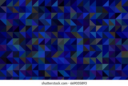 Dark Blue, Green vector blurry triangle background. Creative geometric illustration in Origami style with gradient. Brand-new style for your business design.