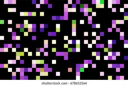 Dark Blue, Green vector blurry rectangular background. Geometric background in square style with gradient. The pattern can be used for brand-new background.