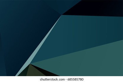 Dark Blue, Green vector blurry triangle pattern. A sample with polygonal shapes. The best triangular design for your business.