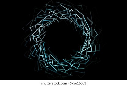 Dark Blue, Green vector blurry rectangular background. Geometric background in square style with gradient. The pattern can be used for brand-new background.
