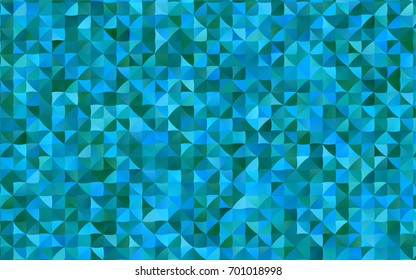 Dark Blue, Green vector blurry triangle background. Creative illustration in halftone style with gradient. The polygonal design can be used for your web site.