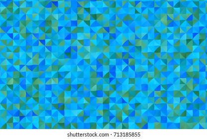 Dark Blue, Green vector blurry triangle pattern. Shining colored illustration in a brand-new style. The textured pattern can be used for background.