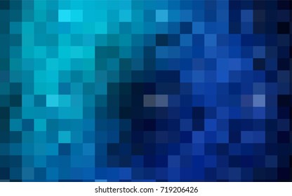 Dark Blue, Green vector blurry rectangular background. Geometric background in square style with gradient. The pattern can be used for brand-new background.