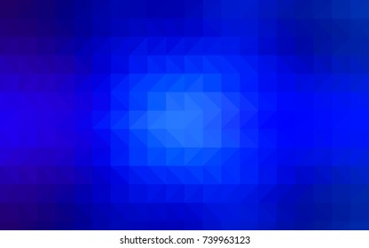 Dark Blue, Green vector blurry triangle pattern. Colorful illustration in abstract style with gradient. A completely new design for your business.