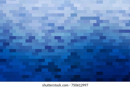 Dark Blue, Green vector blurry rectangular background. Geometric background in square style with gradient. The pattern can be used for brand-new background.