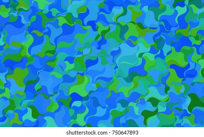 Dark Blue, Green vector blurry arched template. blurred geometric sample with gradient.  The best blurred design for your business.