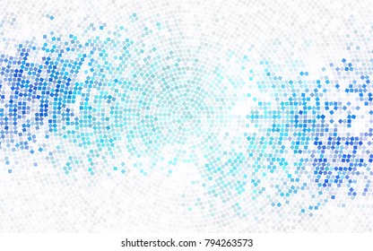 Dark Blue, Green vector blurry rectangular background. Geometric background in square style with gradient. The pattern can be used for brand-new background.