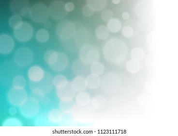 Dark Blue, Green vector bokeh template. Modern geometrical abstract illustration with gradient. A new texture for your design.