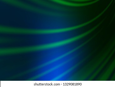 Dark Blue, Green vector bokeh pattern. An elegant bright illustration with gradient. The template can be used for your brand book.