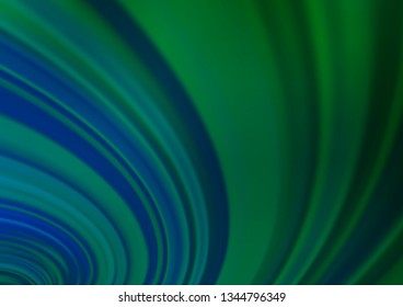 Dark Blue, Green vector bokeh pattern. Colorful abstract illustration with gradient. Brand new design for your business.