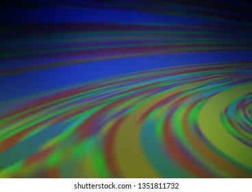 Dark Blue, Green vector bokeh pattern. An elegant bright illustration with gradient. Brand new style for your business design.