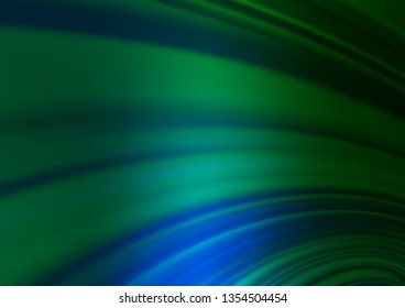 Dark Blue, Green vector bokeh pattern. Glitter abstract illustration with an elegant design. The template for backgrounds of cell phones.
