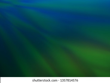 Dark Blue, Green vector bokeh and colorful pattern. Glitter abstract illustration with an elegant design. Brand new design for your business.