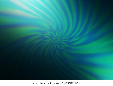 Dark Blue, Green vector bokeh and colorful pattern. A completely new color illustration in a bokeh style. The background for your creative designs.