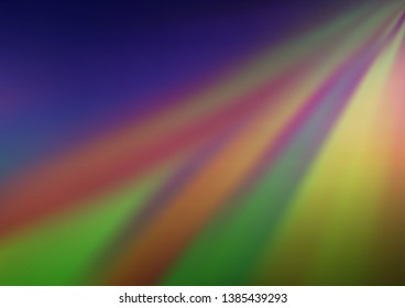Dark Blue, Green vector bokeh and colorful pattern. Colorful abstract illustration with gradient. Brand new style for your business design.