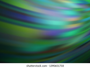 Dark Blue, Green vector bokeh template. A completely new color illustration in a bokeh style. Brand new design for your business.