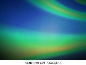 Dark Blue, Green vector bokeh template. An elegant bright illustration with gradient. The elegant pattern for brand book.