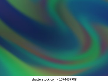 Dark Blue, Green vector bokeh template. Shining colorful illustration in a Brand new style. A completely new template for your design.