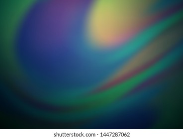 Dark Blue, Green vector bokeh template. Glitter abstract illustration with an elegant design. The template can be used for your brand book.
